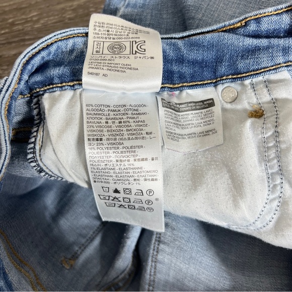 Levi’s Mid Rise Skinny Women's Blue Jeans Size 12 - Picture 4 of 9